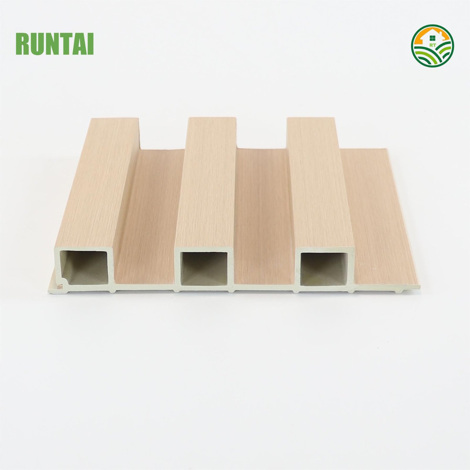 Eco-Friendly Decoration Fulted Plastic Board Wood Interior WPC Wall Panel